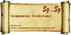Szappanos Szalviusz névjegykártya